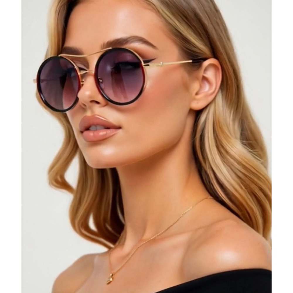 Fashion Women Sunglasses Outdoor UV400 Circle Shades Streetwear Trendy Eyewear‎